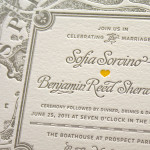 letterpress esküvői meghívó