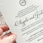 letterpress esküvői meghívó